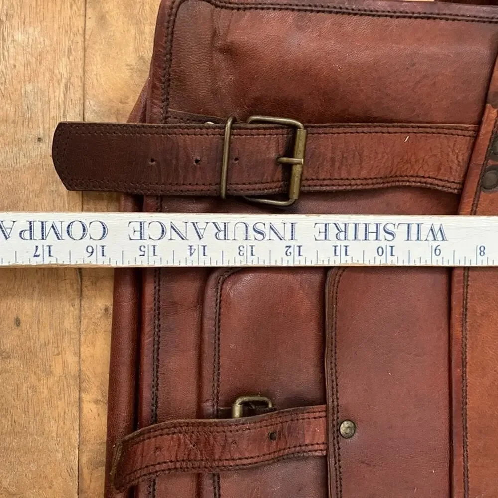 Brown Leather Messenger Bag 18
